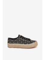 Lee Cooper LCW-25-08-3647L čierne dámske tenisky na platforme s úpletom Lee Cooper LCW-25-08-3647L čierne dámske tenisky na platforme s úpletom