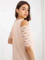 LK SK 506654 šaty.52 broskýň LK SK 506654 šaty.52 broskýň