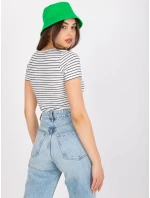 Blúzka TW BZ BL 005.39X biela a čierna