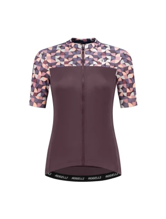 Rogelli ESSENTIAL GRAPHIC dres bordovo-koralový XS