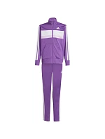 Adidas Seasonal Essentials Tiberio 3-Stripes detská tepláková súprava fialová KC2125