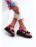 Sandały Damskie Z Kokardką D&A CR956 Fuksja