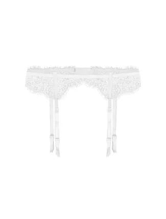 Podväzkový pás Fuchsia biela - Julimex