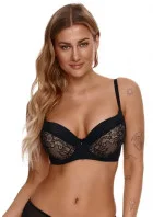 Dámska push-up podprsenka 2314 Čierna s béžovou - Lupoline Dámska push-up podprsenka 2314 Čierna s béžovou - Lupoline