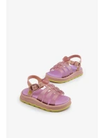 Voňavé detské sandále na suchý zips ZAXY Purple