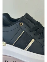 Módne dámske tenisky z eko kože na platforme Black Nevisase