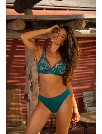 Dámske dvojdielne plavky Mystic 1 S115MS1 tmavo zelené - Self Dámske dvojdielne plavky Mystic 1 S115MS1 tmavo zelené - Self