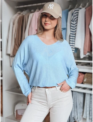 Dámsky oversize sveter NORVAN modrý FashionStreet MY2452