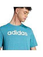 Tričko adidas Essentials Single Jersey Linear s vyšitým logom M IJ8655