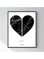 Personalizovaný magický fotorámik – 40x50 – Dve miesta, jedno srdce Personalizovaný magický fotorámik – 40x50 – Dve miesta, jedno srdce