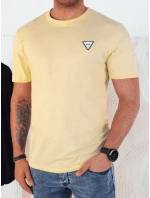 Pánske základné žlté tričko FashionStreet RX5445