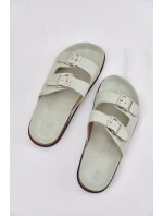 Klapki Damskie Z Klamrami Miętowe Oliena