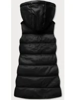 Teplá čierna dámska vesta z eko kože (D-3231-1) Teplá čierna dámska vesta z eko kože (D-3231-1)