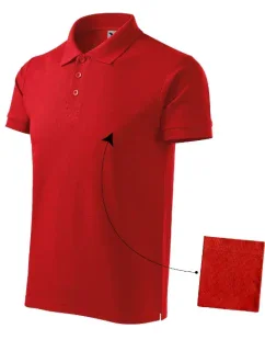 Bavlnená polokošeľa červená