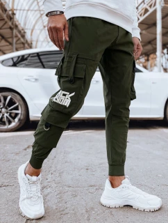 Pánske bojové nohavice zelené FashionStreet UX4304
