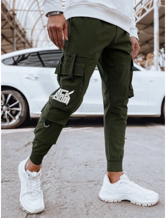 Pánske bojové nohavice zelené FashionStreet UX4304
