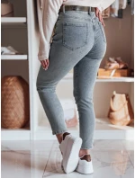Dámske džínsové nohavice slim fit s opaskom MIXFELL modré FashionStreet UY2418