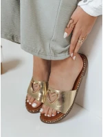 Dámske žabky so srdcom LOVEMISS gold FashionStreet ZY0769