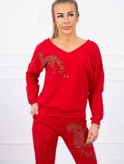 Zirkónová sada panther červená