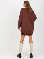 Mikina VI BL 3102.01P tmavo hnedá