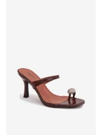 Žabky na podpätku model 225134 Krok vo veľkom štýle