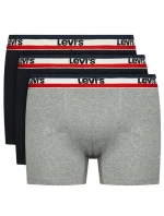Pánske boxerky 3Pack 37149-0544 black/grey - Levi's Pánske boxerky 3Pack 37149-0544 black/grey - Levi's