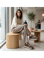 Dámske tenisky na platforme hnedé Big Star UU274040 Dámske tenisky na platforme hnedé Big Star UU274040