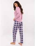 DU PI FP 004.03 tmavoružové pyžamo