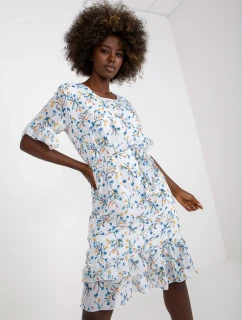 Šaty LK SK 507214 1.21 biela a modrá