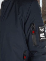Pánska prechodná bunda bomber modrá FashionStreet TX5015