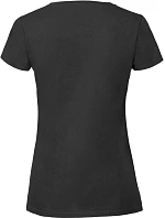 Fruit of the Loom Lady-Fit Iconic 195 T Dámske tričko z hrubej bavlny 16.1424 čierne
