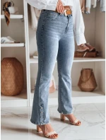 Dámske džínsové zvonové nohavice s opaskom BELLONIZ modré FashionStreet UY2464 Dámske džínsové zvonové nohavice s opaskom BELLONIZ modré FashionStreet UY2464