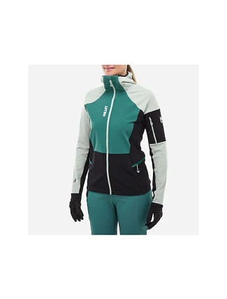 Lyžiarska bunda MILLET PIERRAENT HOODIE, zelená