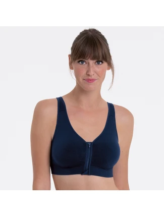 Lynn tvarovaná chirurgická podprsenka, predné zapínanie 5768X námornícka modrá - Anita Care