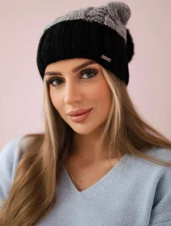 Paris fleecová čiapka K212 sivá+čierna
