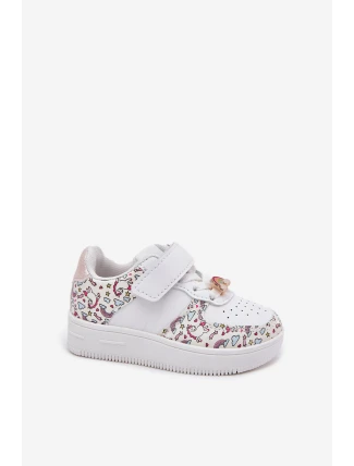 Dziecięce Sneakersy Buty Sportowe Jednorożce Białe Thalia