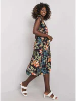 Šaty DHJ SK 13198.27 čierna a zelená