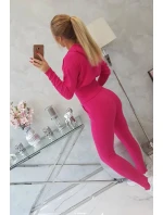 Súprava so širokými pásmi fuchsiovej farby