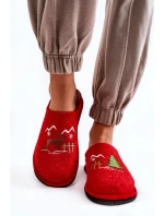 Domowe Papcie Big Star KK276017 Czerwono-Beżowe