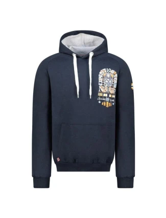 Pánska mikina WZ3016H/GN Grey Melange s potlačou - Geographical Norway