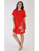 Dámska nočná košeľa s krátkym rukávom Alena