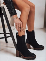 Dámske semišové čižmy čierne FashionStreet ZY1319