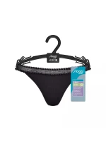 Dámske tangá GO Ribbed R C2P - BLACK - black 0004 - SLOGGI