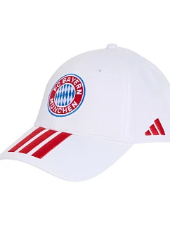 Detská čiapka s kšiltom adidas FC Bayern Mníchov, biela, KT3396