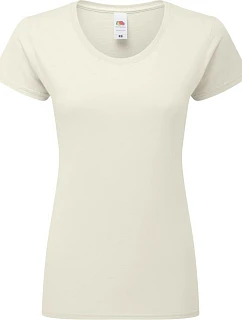 Fruit of the Loom Lady-Fit Iconic 195 T Dámske tričko z hrubej bavlny 16.1424 natural
