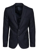 Pánske jednoradové sako v tmavomodrej farbe FashionStreet MX0623