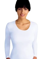 Biela dámska košieľka Emili Lena 2XL-3XL Biela dámska košieľka Emili Lena 2XL-3XL