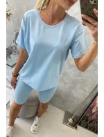 Modrý set top+legíny