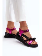Sandały Damskie Z Kokardką D&A CR956 Fuksja