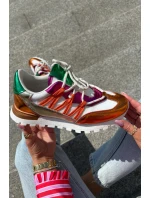 Skórzane Półbuty Sneakersy Damskie Artiker 56C1737 Multikolor